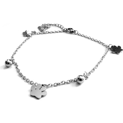 Steel Jewelry Náramek na nohu tlapky z chirurgické oceli NK090395 – Zbozi.Blesk.cz