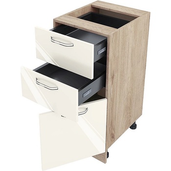 Image 1 of ИРИМ Долен кухненски шкаф Сити АРФ-Крийм гланц-11-53 десен 40 см