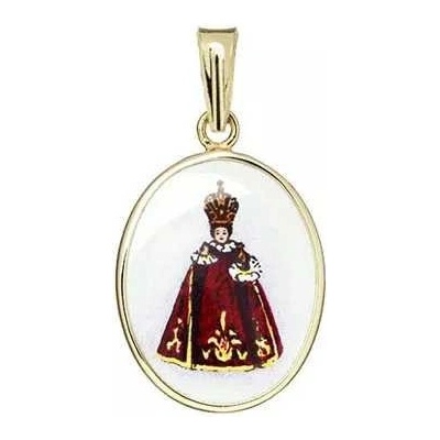 Aljančič Pražské Jezulátko madonka karmínové šaty 111H crimson