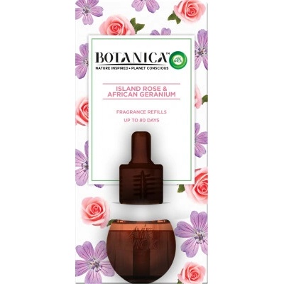 Botanica by Air Wick náplň do elektrického přístroje exotická růže a africká pelargónie 19 ml