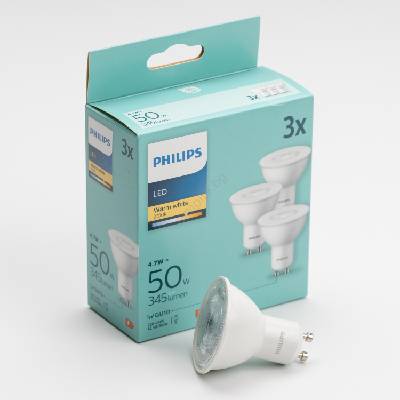 К-кт 3x LED Крушка Philips GU10/4, 7W/230V 2700K (P6830)