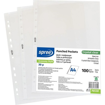 Spree Джоб с перфорация, кристал, А4, 30 economy (3800884765302)