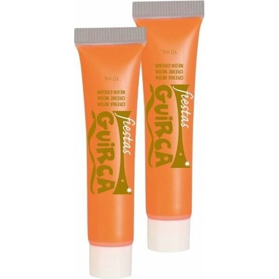 Guirca make up neónovo oranžový v tube halloween 20 ml