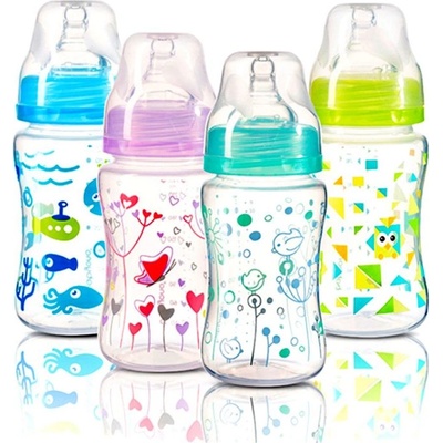 BabyOno Шише антиколик 240 мл широко гърло 403 Син (8270113)