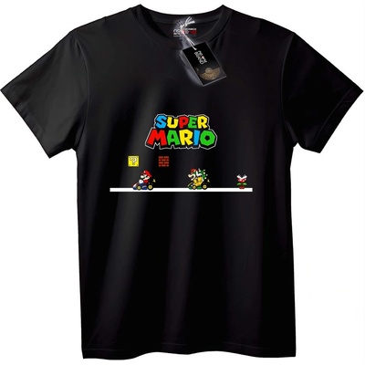 NOONEBRAND Тениска Super Mario Игра - XXS, White