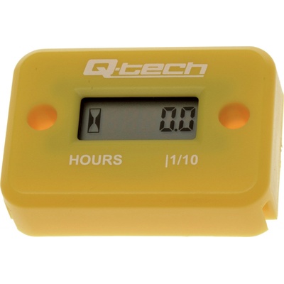 Q-TECH měřič motohodin žlutý