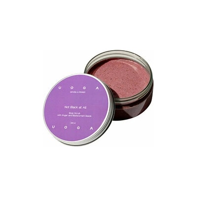 Uoga Projasňující tělový peeling Not Black at All 200 ml