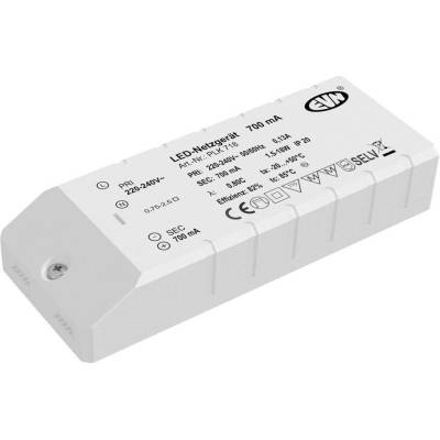 EVN PLK718 LED driver konstantní proud 18 W 700 mA bez možnosti stmívání, schválení nábytku 1 ks