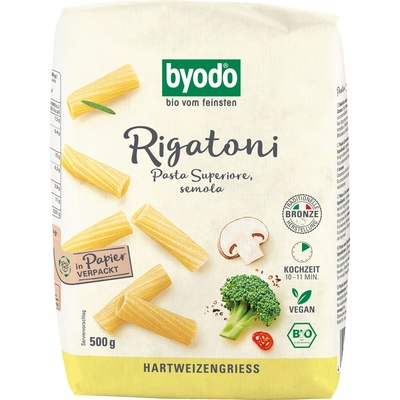 Byodo Rigatoni semolinové bio 0,5 kg
