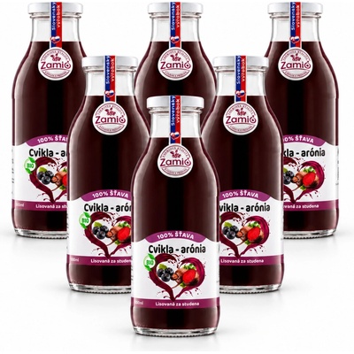 Zamio BIO Arónia & Cvikla 100% šťava 6 x 500 ml