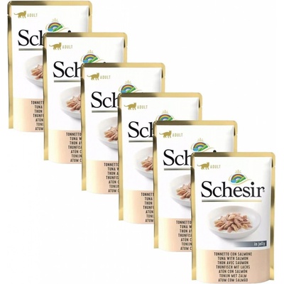 Schesir Cat Adult tuňák a losos 6 x 85 g