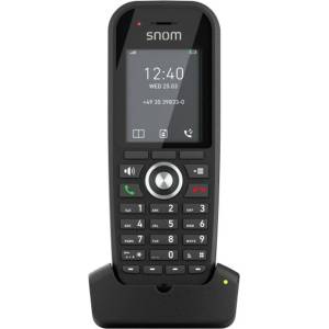 Snom Безжичен DECT телефон Snom M30, LCD дисплей, вътрешен/външен обхват 300/50м, до 22 часа време на работа, черен (00004607) Телефонни апарати