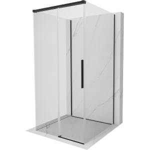 Mexen Rox-3S 3-стенна плъзгаща се душ кабина 120 х 120 см, прозрачна, черна - 8C2-120-120-70-00-3S (8C2-120-120-70-00-3S)