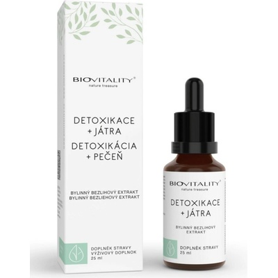 Biovitality Detoxikácia + pečeň bezliehová tinktúra 25 ml