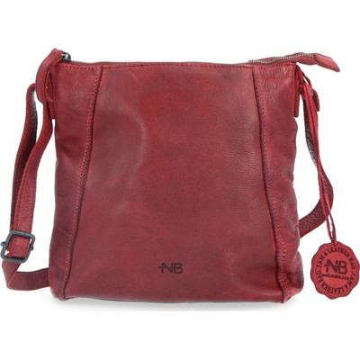 Noelia Bolger kožená dámská crossbody NB 2086 red červená