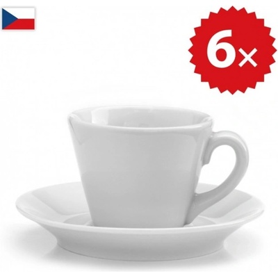 Český porcelán 6 × Šálka na lungo 130ml
