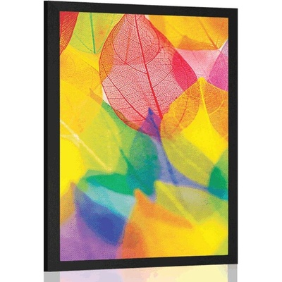 Plakát listy v podzimních barvách - 40x60 no frame