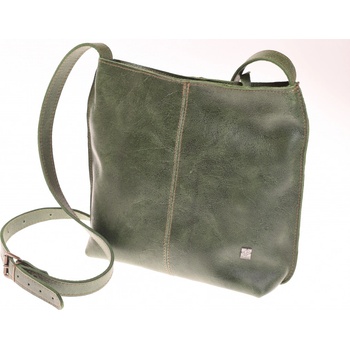 Kubát Kůže dámská zelená kožená kabelka přes rameno Fiala 51862