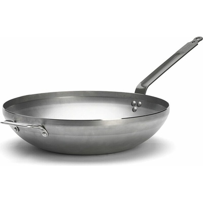 de Buyer WOK pánev 5617.40 MINERAL B WOK zaoblený průměr 40 cm ouško a rukojeť