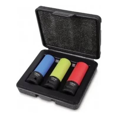 Beta Tools Комплект ударни шестостенни вложки на 1/2 с цветно тефлоново покритие, 720LC/C3, Beta Tools (007200653)