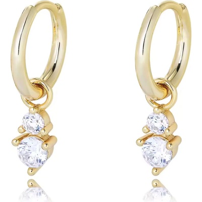 Olivie strieborné náušnice DARA GOLD 8696