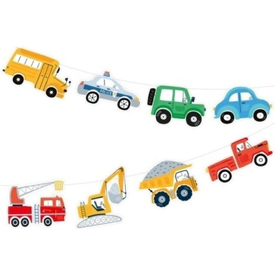 Girlanda papírová Auta 250 cm – Zbozi.Blesk.cz