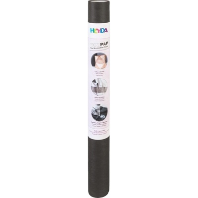 HEYDA Papír se vzhledem kůže černý 50 × 110 cm