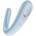 Satisfyer Double Classic - вибратор за двойки (син)