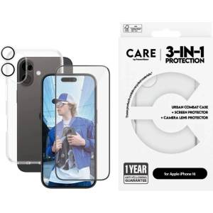 CARE by PanzerGlass Комплект CARE by PanzerGlass за iPhone 16, Bundle, Flagship, 3in1
