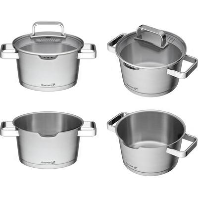 Sada nádobí nerez G21 Gourmet Magic s cedníkem 9 ks