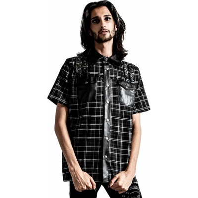KILLSTAR Мъжка риза KILLSTAR - Daze Button-Up - ASH TARTAN - KSRA003985