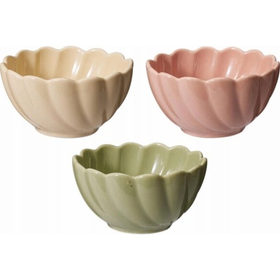 Excellent Houseware Sada 3 květinových misek 150 ml