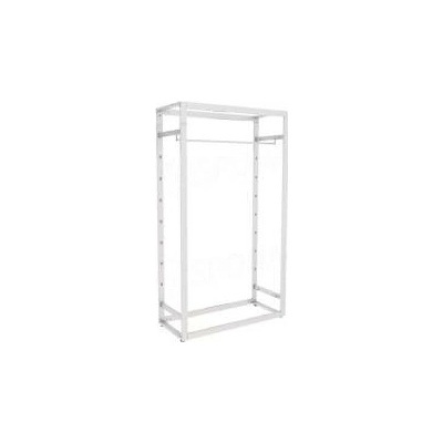 BIGSHOP Predajný, policový systém KIT 07A, 672 x 442 x 1850 x 182,5 mm, matná biela