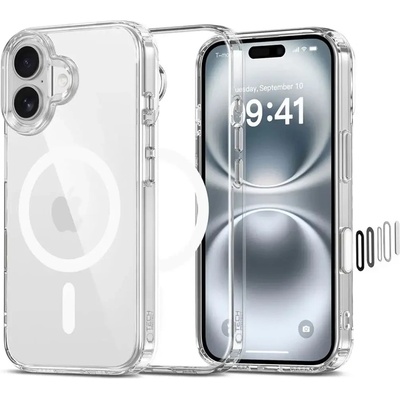 Tech-Protect Калъф Tech-Protect Flexair Hybrid CC Magsafe за iPhone 16 - прозрачен (5906302322671)