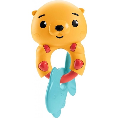 Fisher-Price zvířecí chrastítka medvídek s rybkou