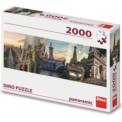 Dino - Puzzle Paris collage cityscape - 2 000 piese