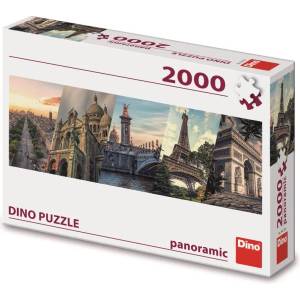 Dino - Puzzle Paris collage cityscape - 2 000 piese