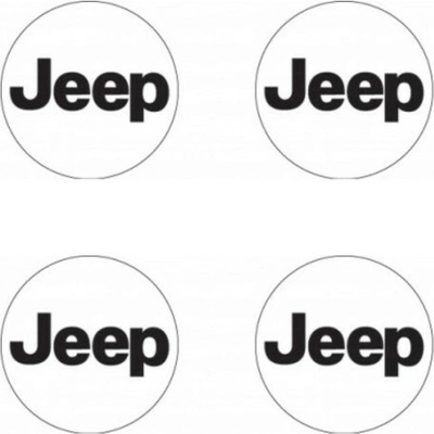 Samolepky živicové 3D Jeep 4ks AutoZulu