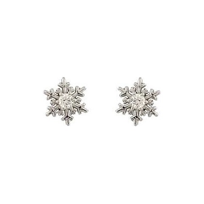 Infinitysilver stříbrné náušnice malé vločky 438416