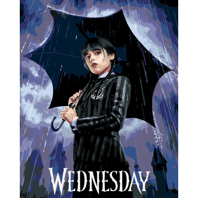 ZUTY Malování podle čísel WEDNESDAY ADDAMS NA PLAKÁTĚ Rozměr 40 x 50 cm Rámování vypnuté plátno na rám