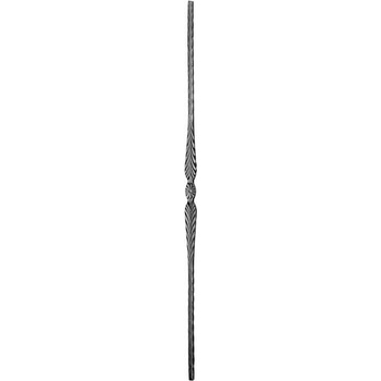 PSG Zdobená tyč pre kované ploty, brány a zábradlia 22.004, 900 mm, pr.12x12 mm