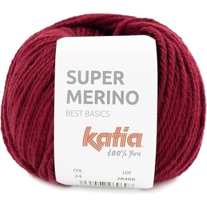 Katia Super Merino 24 Maroon Плетива прежда (SM 24)