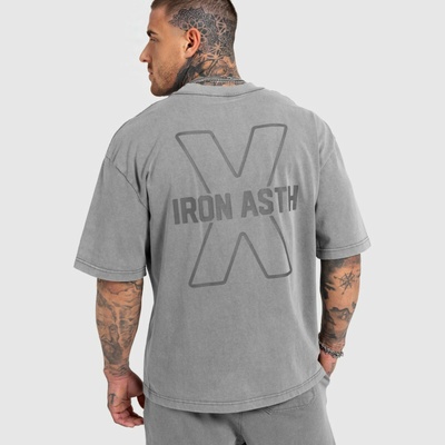 Force Pánske fitness tričko Iron Aesthetics sivé Sivá