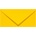 Плик цветен риб DL 110x220 mm 50 бр. Жълт (DL 110)