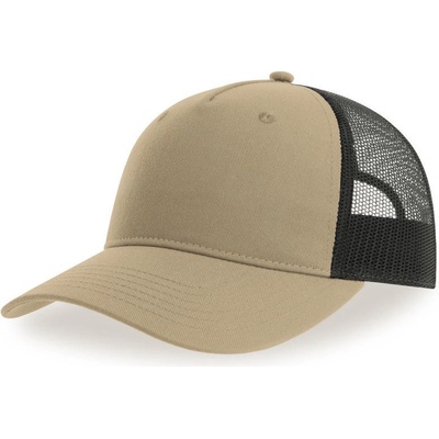 Atlantis Headwear Zion Trucker 5 panelová COT-33012071299 Khaki/černá