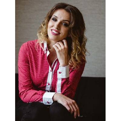 Dámská košile Slim Fit VS-DK1601 Červená