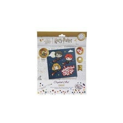 Crystal Art pohlednice Harry Potter Flying High 18 × 18 cm