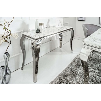 LuxD Rococo 145 cm strieborný mramor