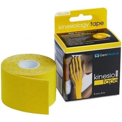 GemMedical Kinesiology Tape bavlněný žlutá 5cm x 5m