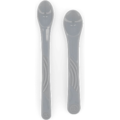 Комплект лъжички Twistshake 2 броя 6+ м Pastel Grey (7350083121943)